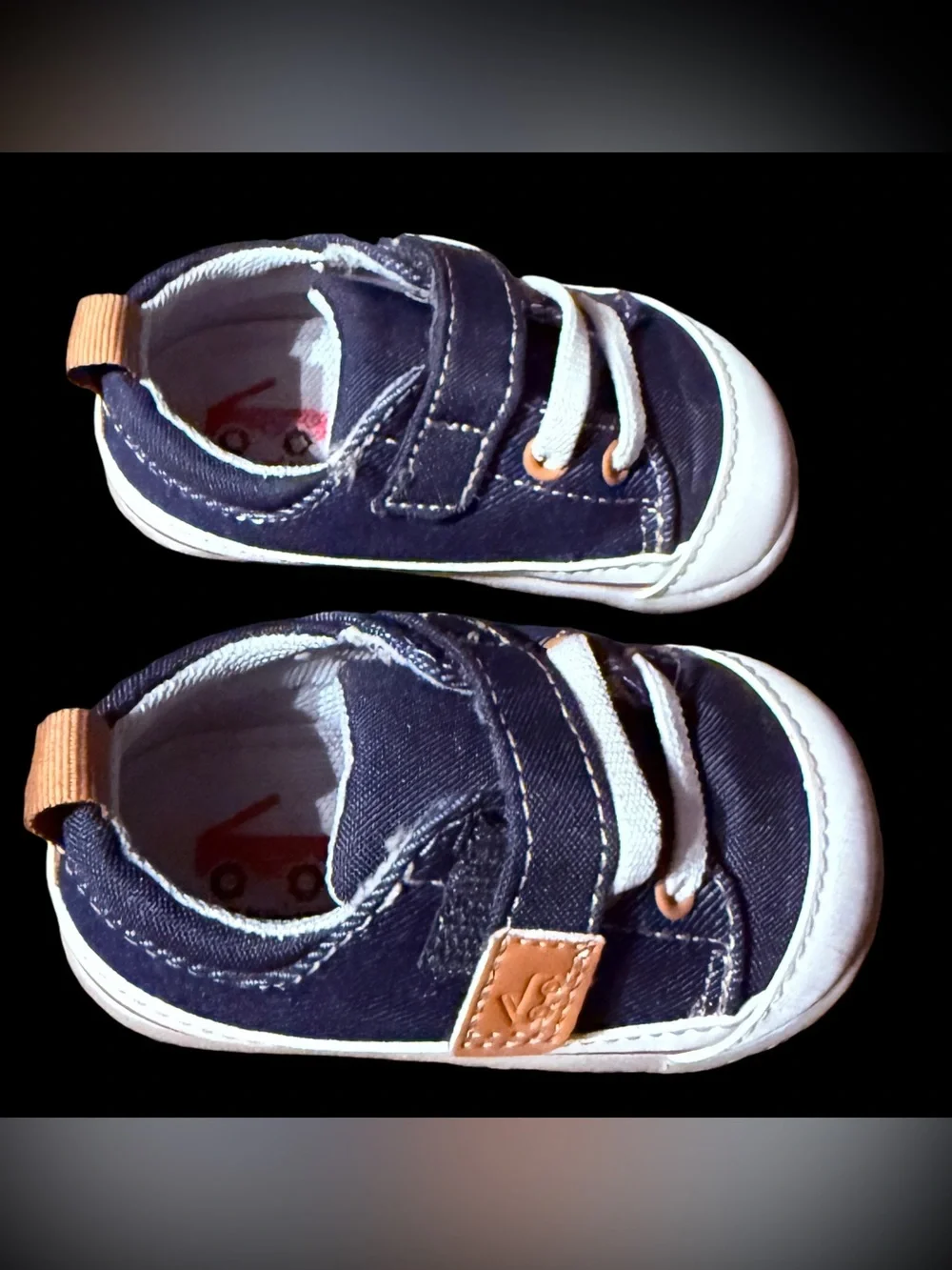 See Kai Run Stevie Mini navy denim sneakers